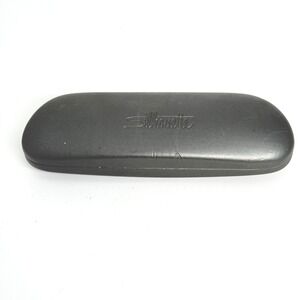 Silhouette Eyeglass Case Hard Shell Black Embossed Logo